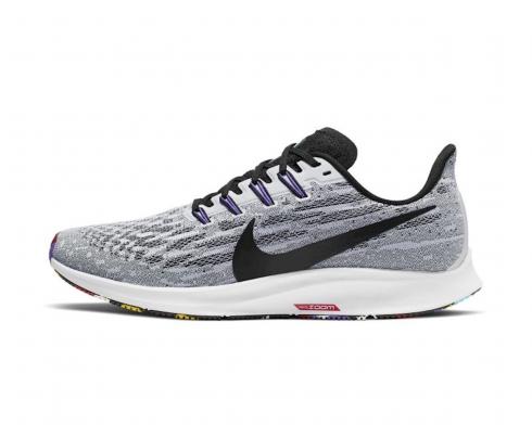 Original Nike Air Zoom Pegasus 36 White Hyper Grape Black AQ2203-104