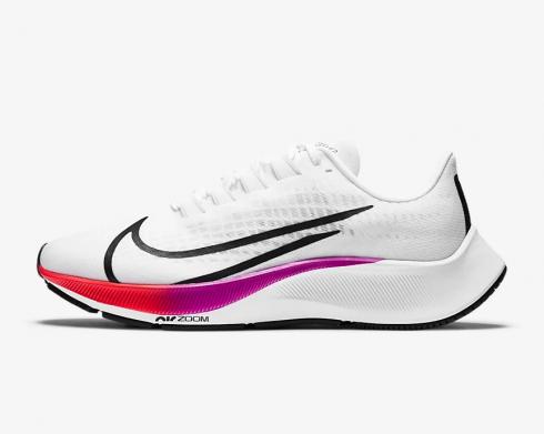 Nike Wmns Air Zoom Pegasus 37 White Multi-Color Flash Crimson BQ9647-103