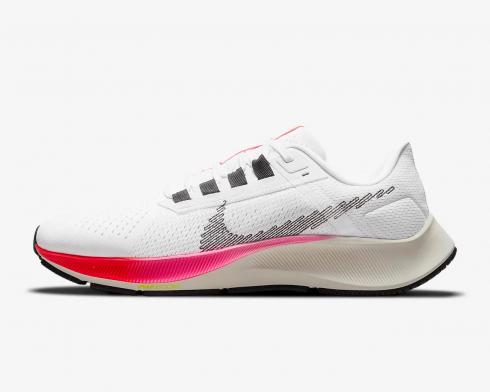 Nike Air Zoom Pegasus 38 White Black Football Gray Pink Blast DJ5397-100