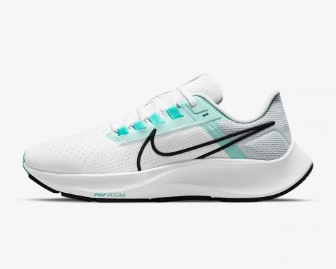 Nike Air Zoom Pegasus 38 White Pure Platinum Aurora Green Oil Grey CW7358-102