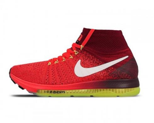 Wmns Zoom All Out Flyknit Bright Crimson White Team Red 845361-616