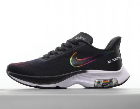 Nike Air Zoom Winflo 1 Black Rainbow Multi Color 615566-605