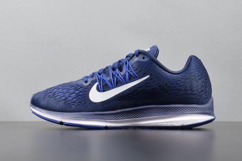 Nike Zoom Winflo 5 Blue White Mens Running Shoes AA7406-401