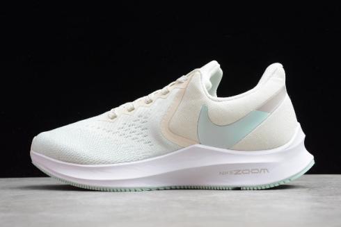 2020 Wmns Nike Zoom Winflo 6 Pale Ivory Teal Tint AQ8228 101