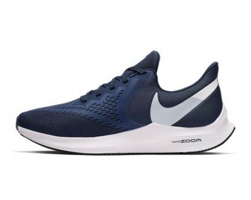 Nike Zoom Winflo 6 Midnight Navy Pure Platinum Mens Shoes AQ7497-401