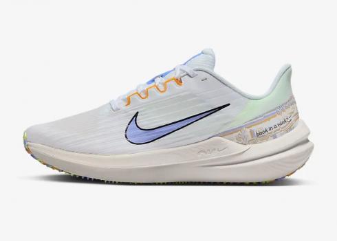 Nike Zoom Air Winflo 9 Premium Blanco Oro Universitario Cardo Claro DR8802-100