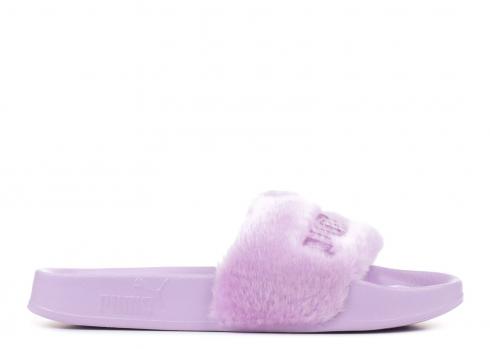 Puma Fenty X Wmns Fur Slide Orchid Bloom Silver 365772-02