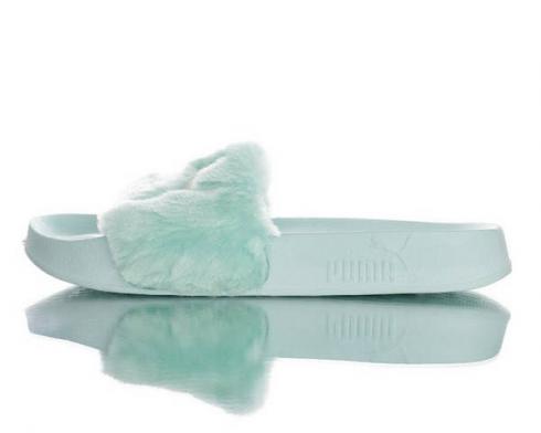 Puma Fenty x Wmns Leadcat Slide Green Silver Womens Shoes 362266-07