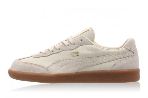 Puma Liga Leather Whisper White Mens Casual Shoes 364597-01
