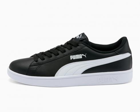 Puma Smash V2 Leather L Sneaker Black White Casual Shoes 365215-04