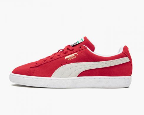 Puma Suede Classic High Risk Red White Mens Shoes 352634-65