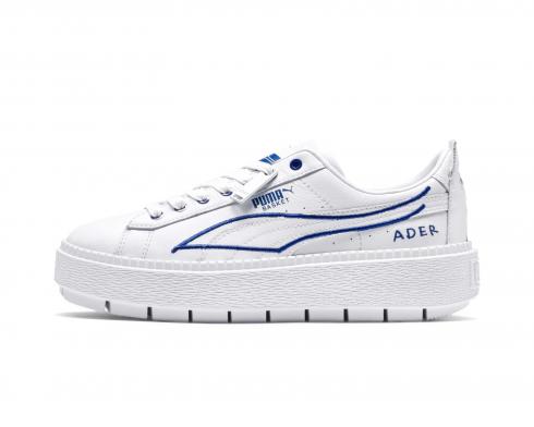 Puma X Ader Error Platform Trace White Blue Womens Sneakers 369536-01