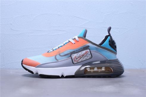 Nike Air Max 2090 Light Grey Orange Lake Blue CQ7630-400