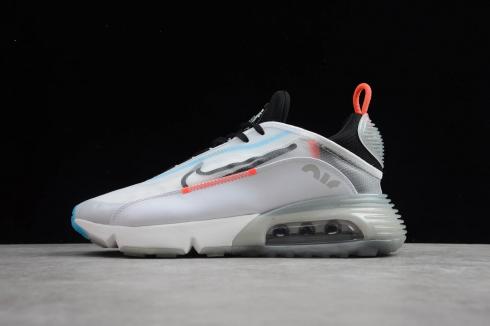 Nike Air Max 2090 Pure Platinum White Bright Crimson Lifestyle Running Shoes CT7695-901