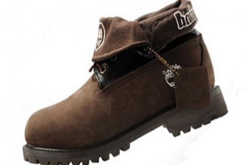 Timberland Brown Authentics Roll-top Boots Mens