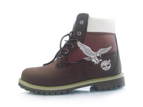 Timberland Custom 6 Inch Boots Brown White For Men