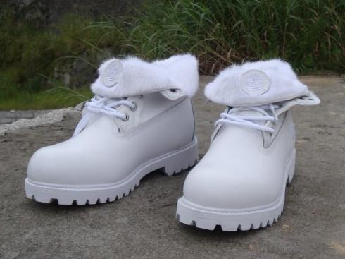 Timberland Womens Roll-top Boots White