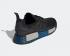 Adidas NMD R1 Core Black Metal Grey Lush Blue Running Shoes FV3652