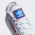 Adidas NMD R1 V2 Cloud White Logo Patch Scarlet Blue GX6265