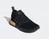 Adidas Wmns NMD R1 Core Black Gold Metallic Running Shoes FV1787