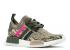 Adidas Wmns Nmd r1 Primeknit Green Glitch Camo Pink Shock Night BY9864