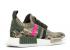 Adidas Wmns Nmd r1 Primeknit Green Glitch Camo Pink Shock Night BY9864