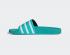 Adidas Adilette Slides Turquoise Semi Mint Rush Cloud White GY1313
