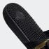 Adidas Adissage Slides Core Black Gold Metallic EG6517