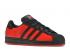 Adidas Marvel X Playstation Superstar J Spiderman Miles Morales Core Black Red GV7129