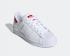 Adidas Originals Superstar Cloud White Scarlet Red Kids Shoes FW0817