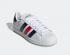 Adidas Superstar Foundation Cloud White Collegiate Navy Scarlet EE8459