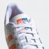 Adidas Superstar Knicks Split Footwear White Orange Blue FX5526