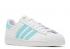 Adidas Superstar White Pulse Aqua Gold Metallic Cloud H00206