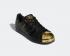 Adidas Wmns Superstar Metal Toe Core Black Gold Metallic Shoes FV3305