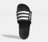 Adidas Adilette Comfort Adjustable Slides Core Black Cloud White Grey Six EG1344