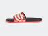 Adidas Adilette Comfort Slides Core Black Linen Signal Pink FW7256