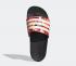 Adidas Adilette Comfort Slides Core Black Linen Signal Pink FW7256