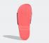 Adidas Adilette Comfort Slides Core Black Linen Signal Pink FW7256