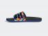 Adidas Adilette Comfort Slides Core Black Royal Blue FW7255