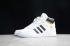 Adidas Hard Court High Cloud White Gold Metallic Core Black FV5329