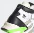 SANKUANZ x Adidas Streetball Forum Mid Footwear White Silver Metallic Solar Green FY4721