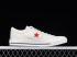 Comme des Garçons PLAY x Converse One Star Ox Cloud Dancer Red White A01792C