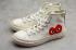 Converse Chuck Taylor All-Star 70s Hi Comme des Garcons PLAY White Shoes 150205C