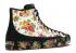 Converse Womens Chuck Taylor All Star Sasha High Floral Bloom Butter Black Yellow Erget 563486C