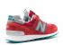 New Balance 574 Blue Ashes White Silver Red US574CPA