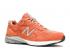 New Balance 990v4 Made In Usa Burnt Orange White Silver M990JP4