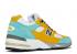 New Balance Sneakersnstuff X 991 Made In England Secret Colorway White Mint Grey Yellow M991SNS