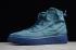 2020 Nike Wmns Air Force 1 High Shell Midnight Turquoise BQ6096 300
