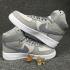 Nike Air Force 1 Hi Premium Suede Womens Shoes Matte Silver Cool Grey 845065-001