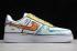 2019 Nike Air Force 1'07 SE White Yellow Orange Blue AO9822 001